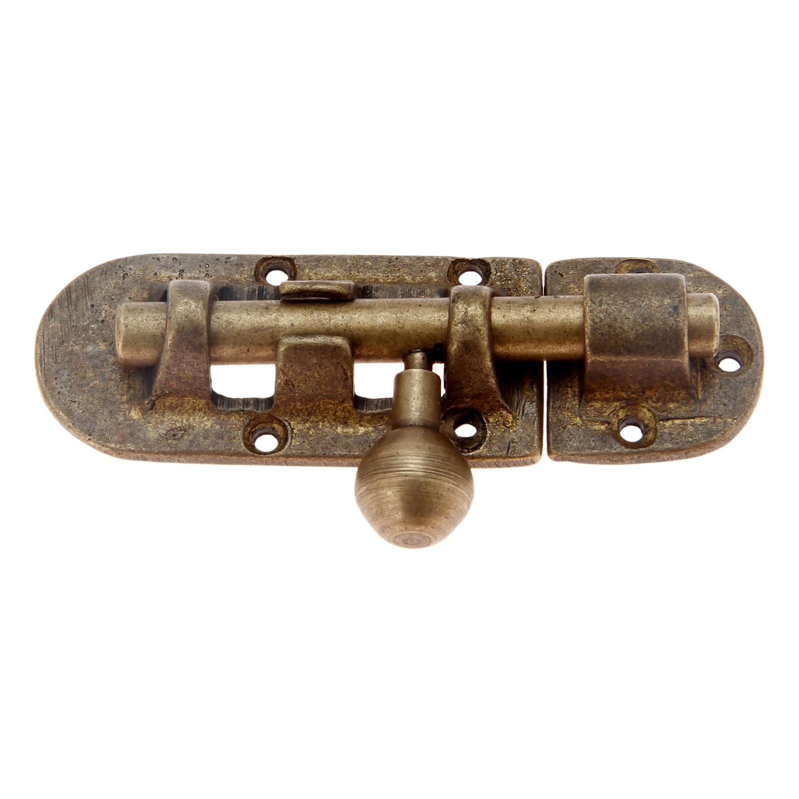1Pc 105mm Vintage Barrel Latch Cupboard Door Lock Slide Bolt Stapler Gate Hardware Antique Bronze Brass Cabinet Bolts | Обустройство