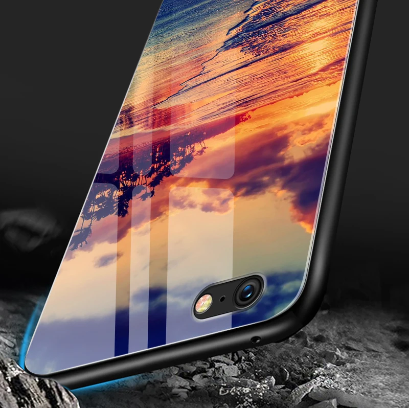 Противоударный жесткий чехол для iPhone 5S, SE 6 6S 7 8 Plus XR XS MAX для Meizu M5 M6 M8 M9 Note 16th Plus Роскошный чехол из закаленного стекла