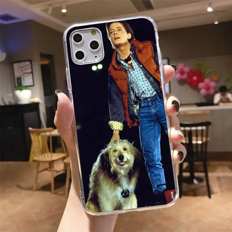 

Back To The Future Phone Case Transparent for iPhone 6 7 8 11 12 s mini pro X XS XR MAX Plus cover funda shell
