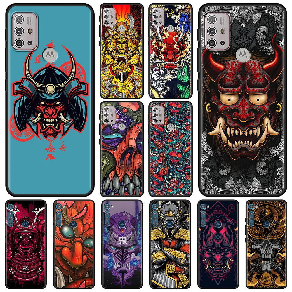 

Phone Case For Moto One Fusion G30 G9 Play G8 Power Lite Plus G10 Power E6s Edge 20 Pro G30 G40 Fusion G60 Samurai Demon Cool