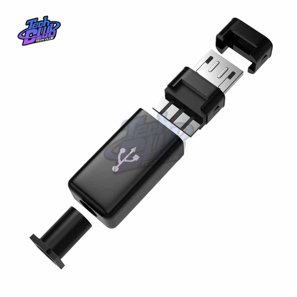 10 шт. микро USB штекер черный сварочный кабель для передачи данных OTG интерфейс DIY
