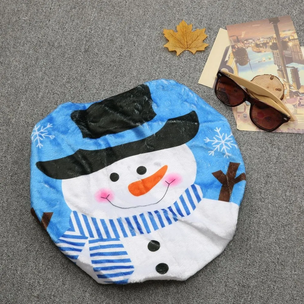 Рождественское украшение для ванной комнаты подогреватель из полиэстера чехол