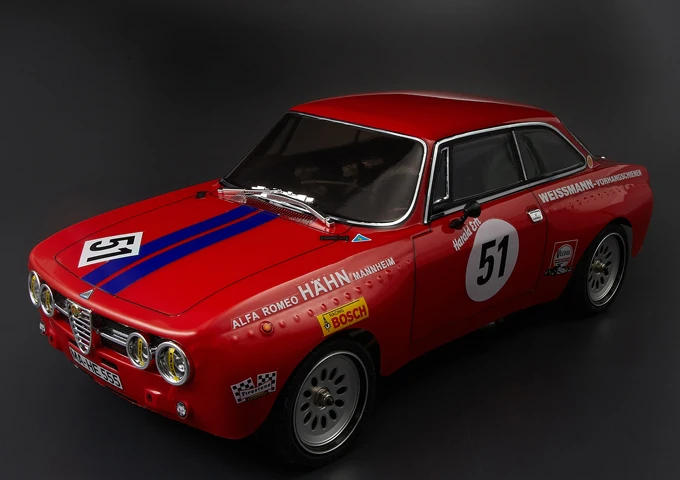 Радиоуправляемый Дрифт автомобиль Alfa Romeo 1/10 155 GTAm ралли парус цветок наклейка для