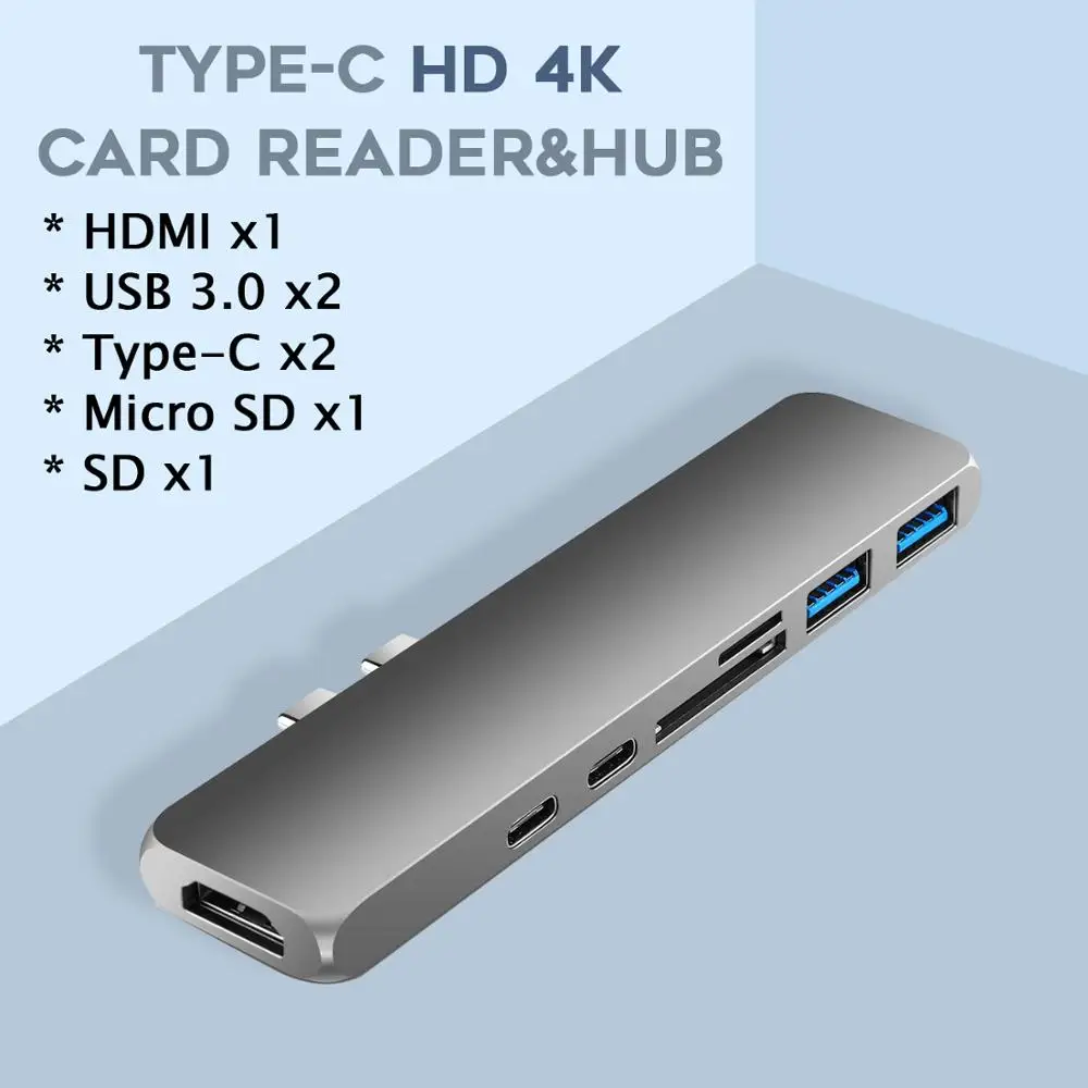 Typec-CB176 Vmade usb-хаб C концентратор для Мульти USB 3,0 HDMI адаптер док-станция для MacBook Pro Аксессуары USB-C type C 3,0 разветвитель 3 порта USB C концентратор - Цвет: Typec-CB176