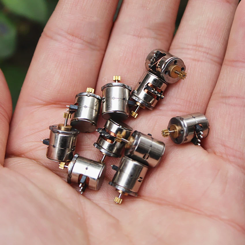 10 шт./компл. 8 мм шаговый двигатель Micro двухфазный четырехпроводной с 9 Зубы