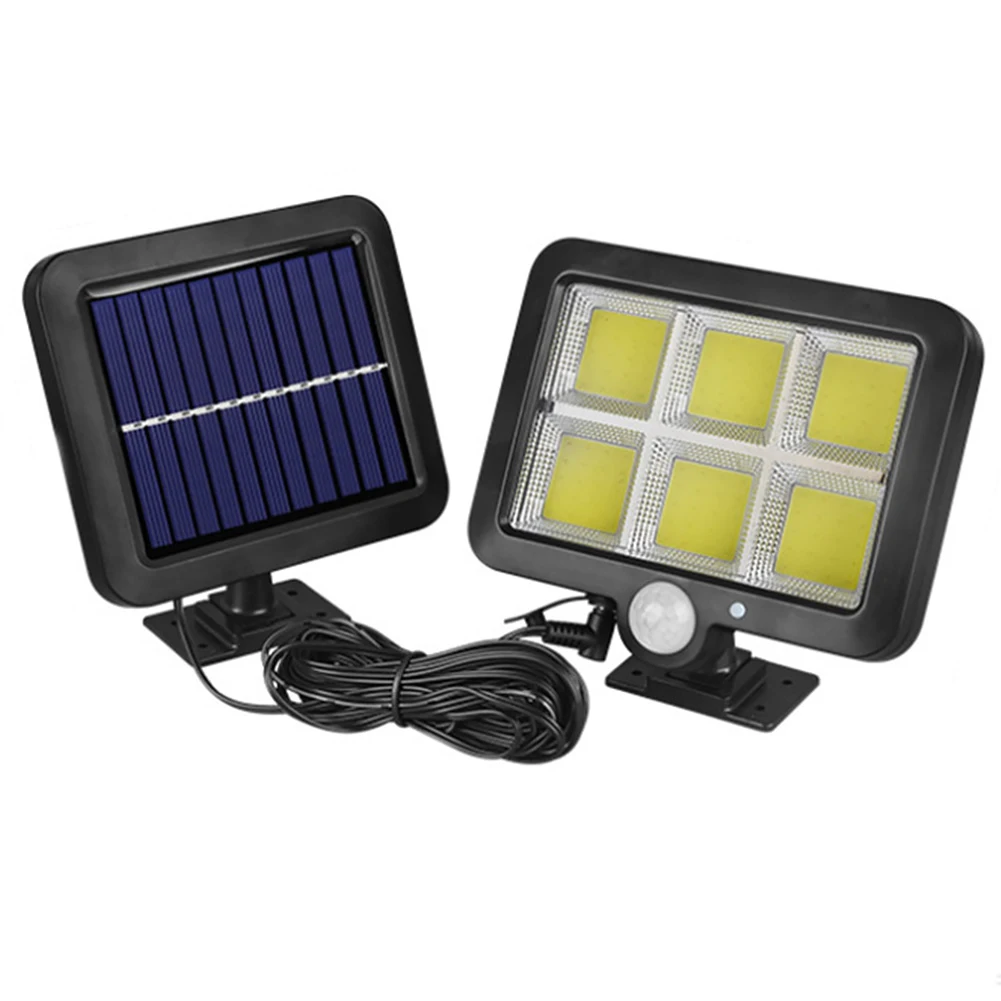 

Solar Wall Light Super Bright Waterproof PIR Motion Sensor 3 Modes 120COB LED Pathway Outdoor Garden Courtyard Yard Driveway