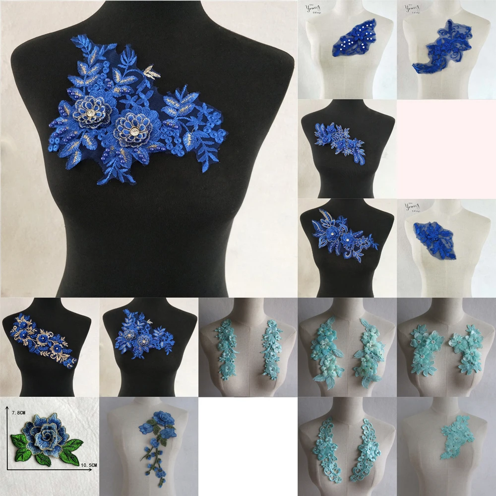 

Модная аппликация для вышивки «сделай сам», кружевная ткань для шитья шеи, деликатное кружевное украшение для воротника, аксессуары для сва...