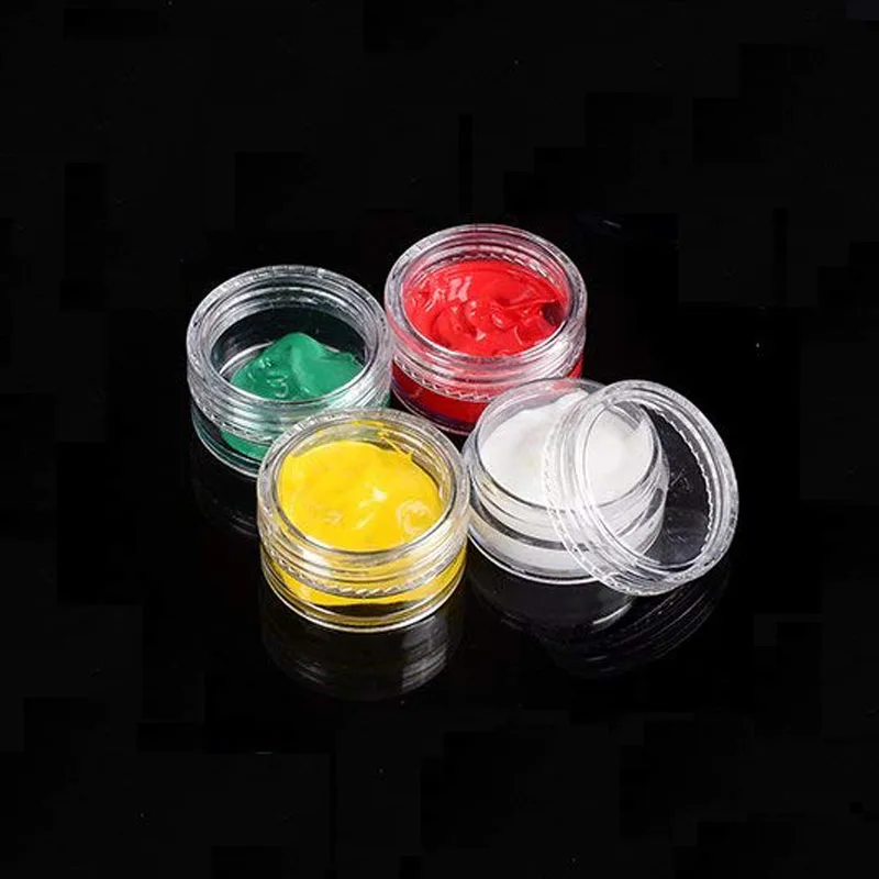 

100Pcs Lip Balm Containers 2g/3g/5g/10g/15g/20g Empty Plastic Cosmetic Makeup Jar Pot Transparent Sample Bottles Eyeshadow Cream