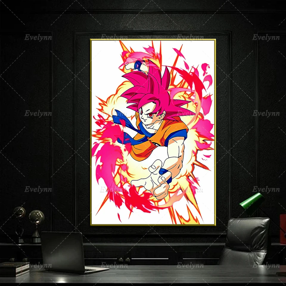 

Dragon Ball Goku Japan Anime Canvas Poster Home Bedroom Decor Print Pictures Modern Living Room Cuadros Wall Painting Kids Gift