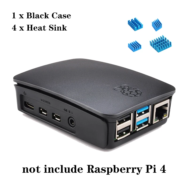 Option 4 Raspberry Pi 4 Чехол бело-красный черный ABS чехол пластиковый защитный корпус Корпус для Raspberry Pi 4 Модель B Pi 4B - Цвет: Option 4
