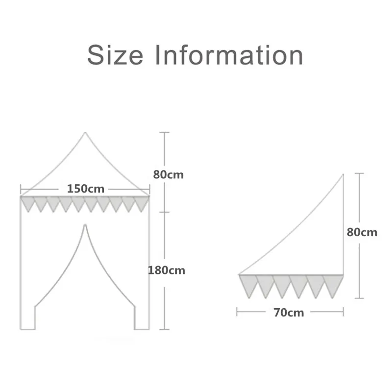 

150cm Big Play House Teepee Tent for Kids Baby Cotton Bed Tent Canopy Foldable Crib indoor Tent Toys for Children Birthday Gift