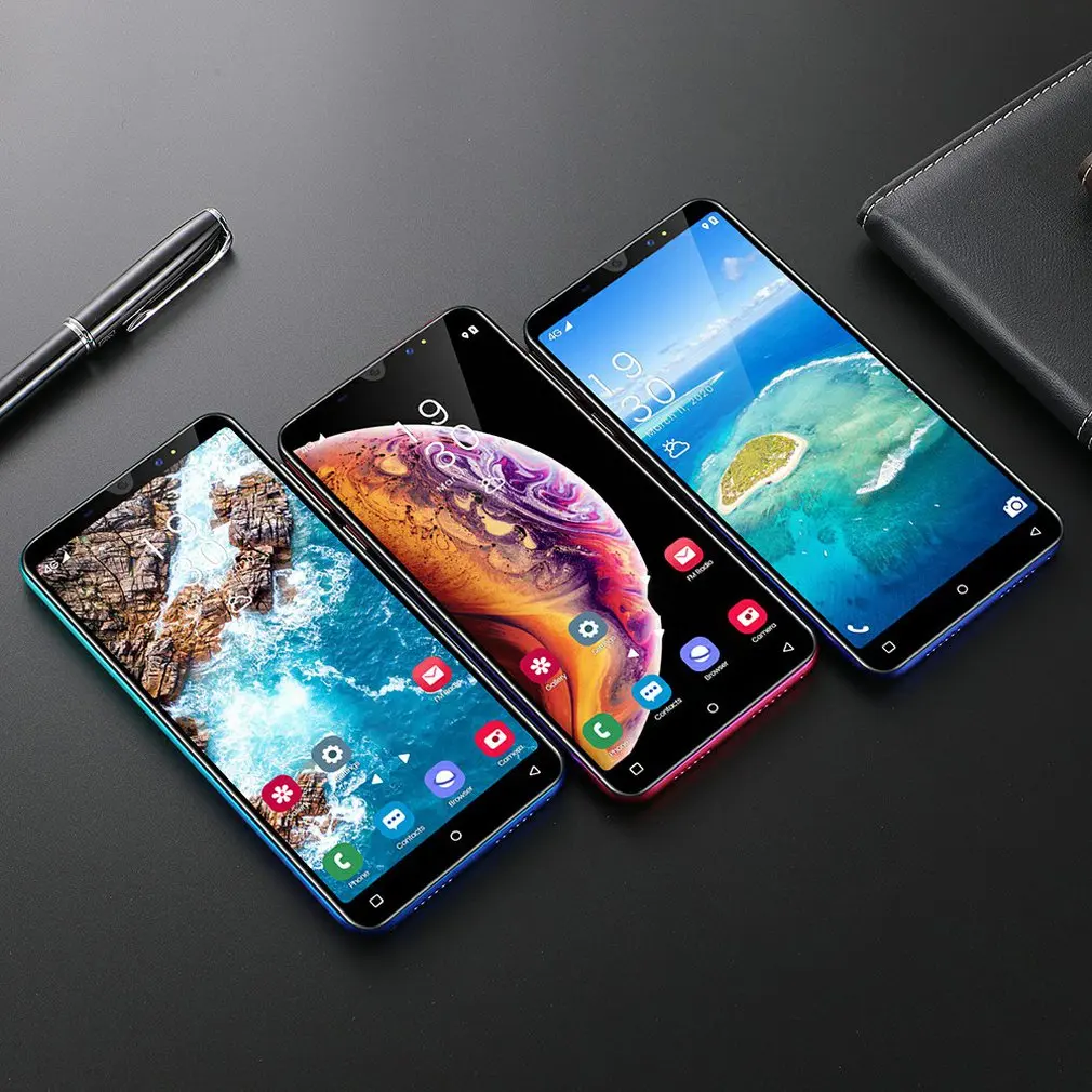 

P33 Smart Phone 5 Inch 3G Large Screen Mobile Phone 512Mb Ram High Capacity Real Fingerprint Face Unlock Phones