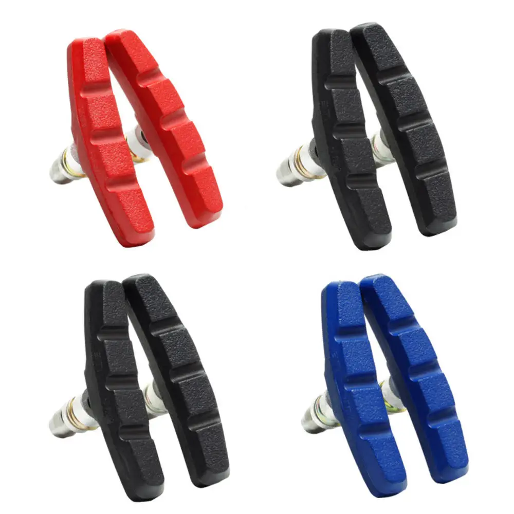 2 шт велосипед Горный тормоз V тормозные колодки с буровой желоб бесшумные