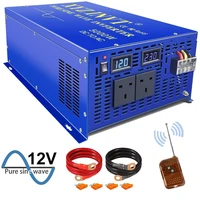 customizable 5000w pure sine wave inverter 12v 220v dc to ac multi plug type off grid home use inverters with remote control
