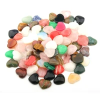 10pack natural stone heart shaped stone convex round face 10mm25mm heart shaped non porous diy jewelry ring face