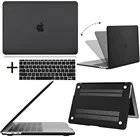 Чехол для ноутбука Apple Macbook Air 1311 дюймаMacBook Pro 131615 дюйма, Матовый Жесткий чехол чисто черного цвета + крышка для клавиатуры