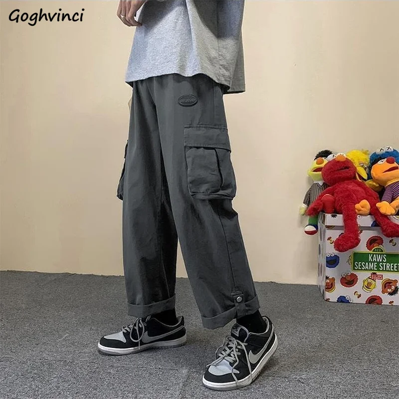 

Pants Women Trendy Hip Hop All-match Pockets Ankle-length High Waist Drawstring Trousers Female Safari Style Retro Streetwear