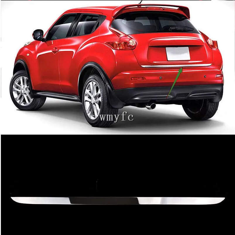 Накладка на задние ворота для Nissan JUKE 2011 2019 хромированная накладка заднюю дверь