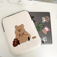 cartoon bear tablet storage pouch for ipad pro 11 12 9 xiaomi mi pad 5 protective case 13 3 14 15 6 inch notebook laptop bag