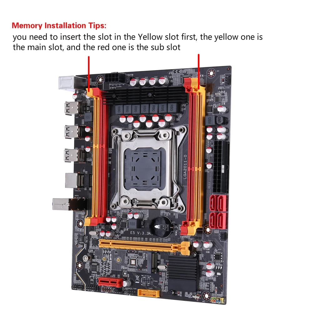 Материнская плата Kllisre X79 LGA 2011 PCI E NVME M.2 SSD с поддержкой памяти REG ECC|Материнские
