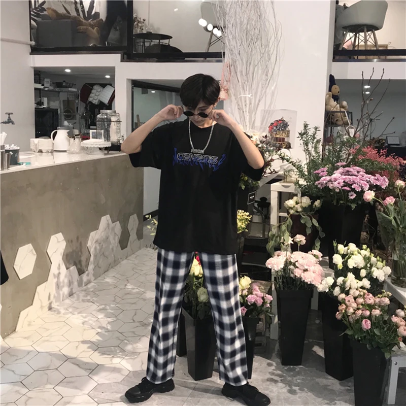 Женские летние футболки Ulzzang Harajuku ретро с буквенным принтом свободные