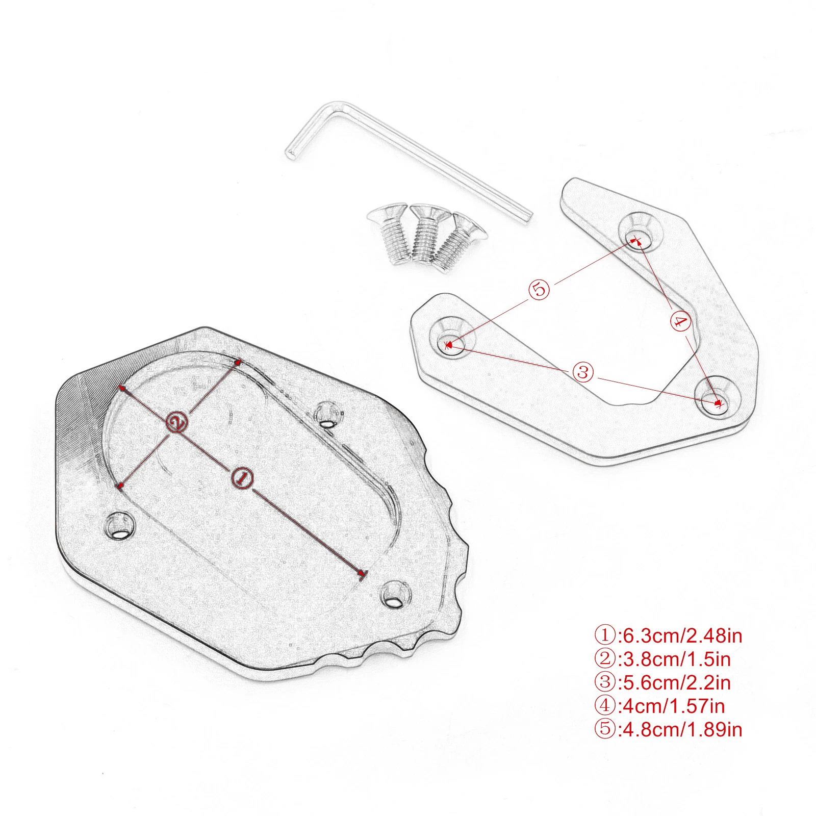 Для BMW F 850 GS F850GS F750GS F850 750 2018 2021 Мотоцикл CNC с подставкой боковая подставка