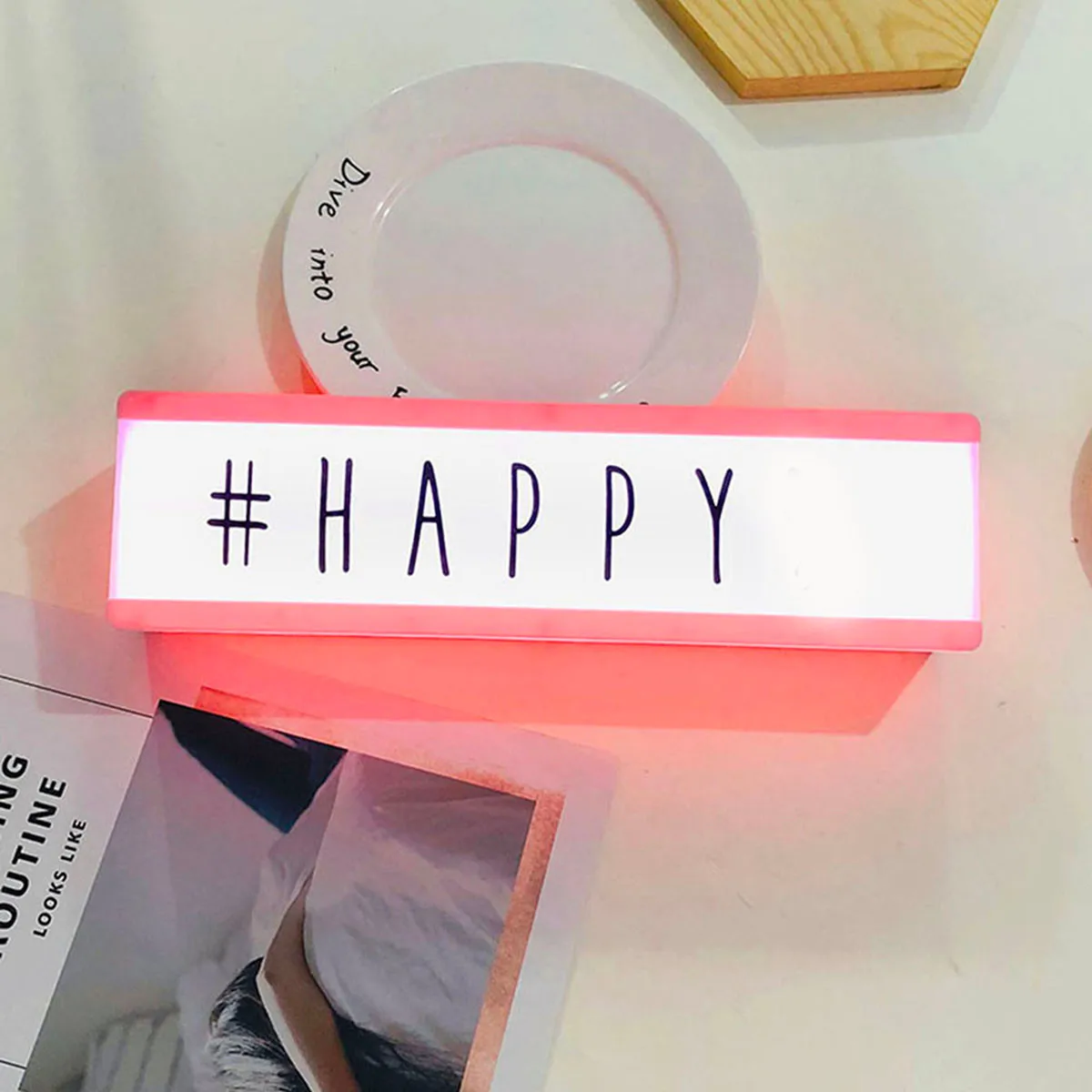 Креативный светодиодный светильник для кинотеатра крыльца вывеска доска