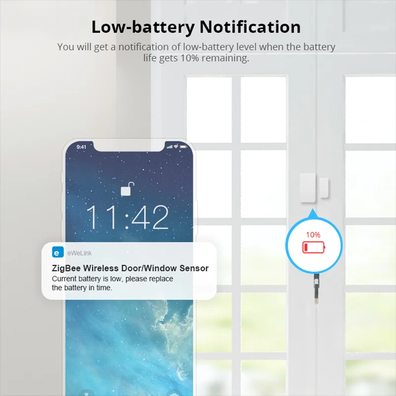 Датчик двери/окна Sonoff ZigBee умный детектор безопасности для дома Google Home Alexa|Модули