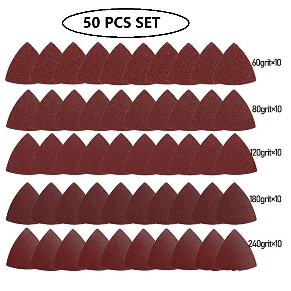

Набор треугольных наждачных дисков из АБС-пластика, 51 шт.