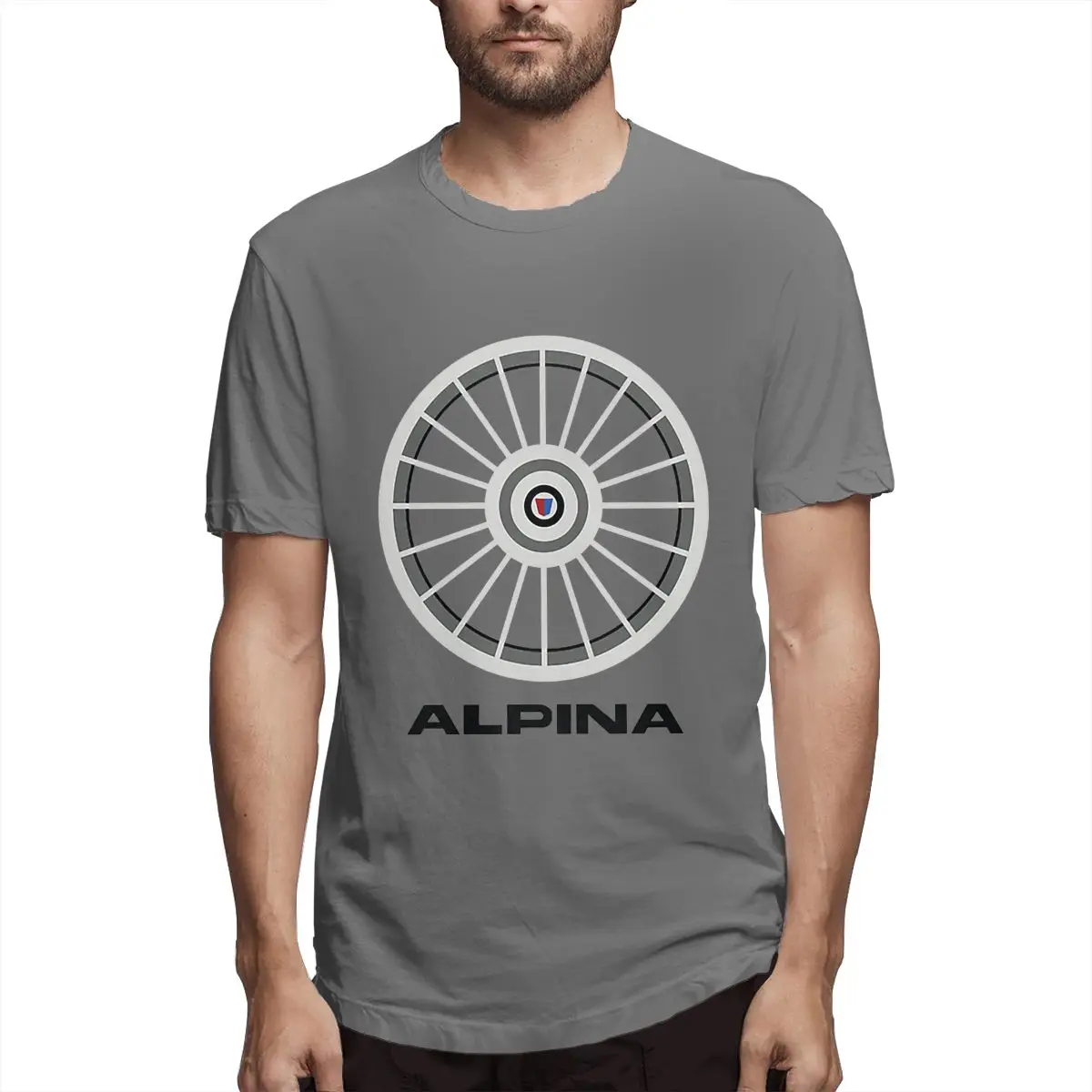 

Alpina Wheel Essential T Shir Car Culture Men's T Shirts Awesome Tees Short Sleeve Crew Neck T-Shirt 100% Cotton Summer Clothes