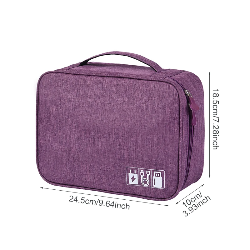 

Portable Digital Storage Bags Organizer USB Gadgets Cables Wires Charger Power Battery Zipper Cosmetic Bag Case Accessories Item