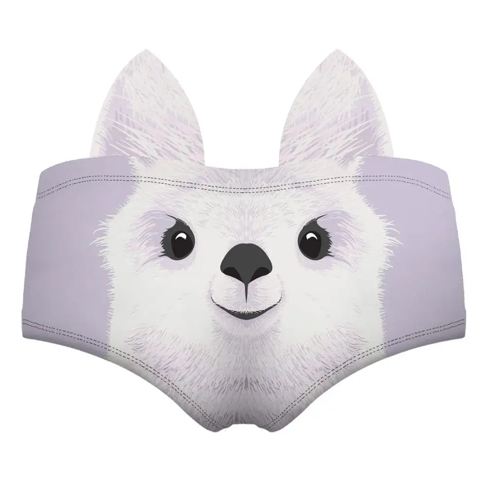 Женские сексуальные трусы с 3D животным котом собакой жирафом лисой Свинкой милое