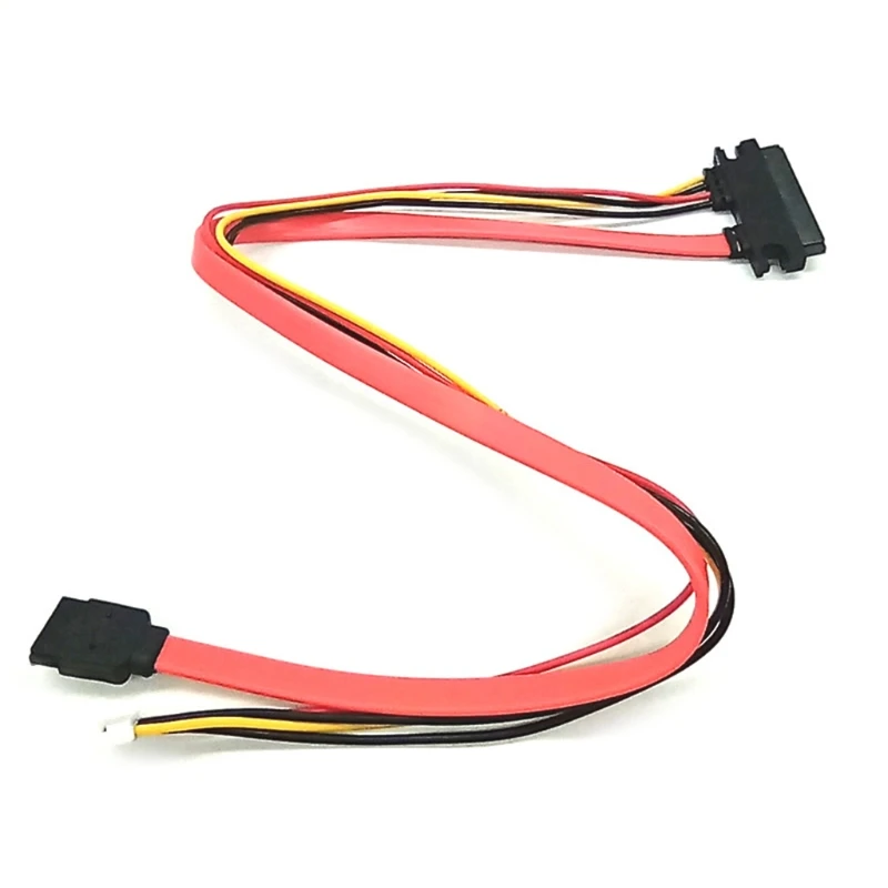 Резьбовой кабель 42 см 7 + 15 22Pin штекер-гнездо серийный SATA 22-контактный питания для