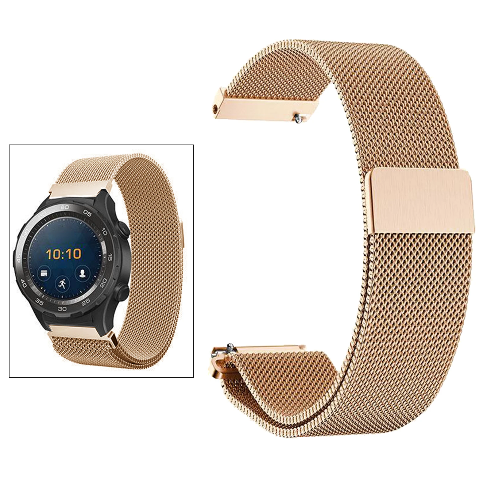 

Mesh Loop Wrist Watch Band Strap Bracelet Solid Stainless Steel Replacement