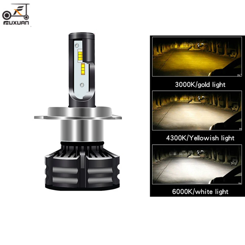 

LED headlight bulbs H4 LED H1 H7 T6 12V 24V 60W 10000LM fog lamp 3000k 4300k 6000k H8 H9 H11 LED 9005 HB3 9006 HB4