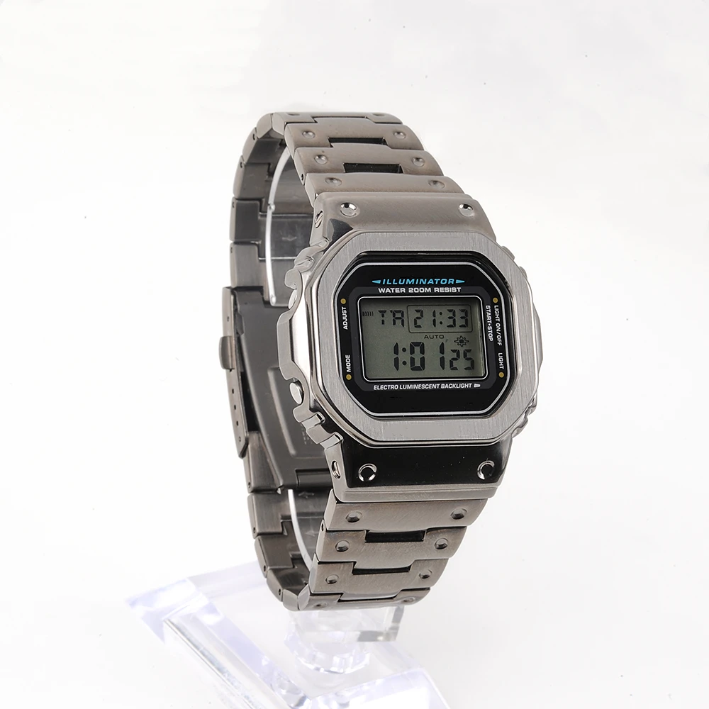 Прохладный черный DW5600 GW-M5610 ремешок для часов ободок/чехол Металл 316L нержавеющая сталь