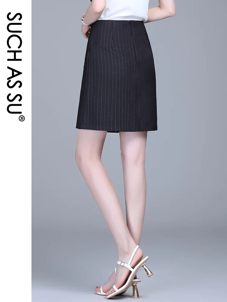 Женская осенне-зимняя мини-юбка с высокой талией | одежда