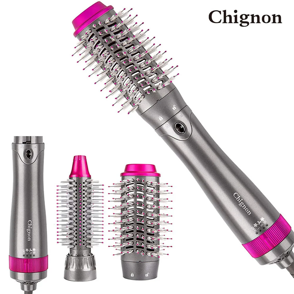 Фен для волос 3 го поколения стайлер и объемник одношаговая щетка с горячим