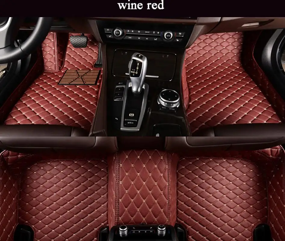 Пользовательские подходят автомобильные коврики для A B C CLA E класс W169 W176 W245 W246 W203 W204 W205 C117 W211 W212 W213 ковры - Название цвета: wine red
