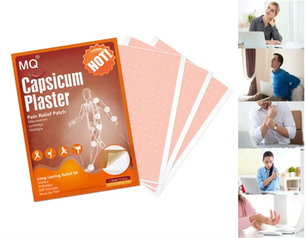 Перцовый пластырь для снятия боли в мышцах 1 шт. | Красота и здоровье
