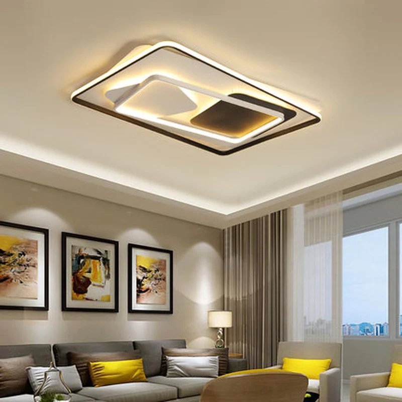 Светодиодная прямоугольная люстра для гостиной спальни|Подвесные светильники| |