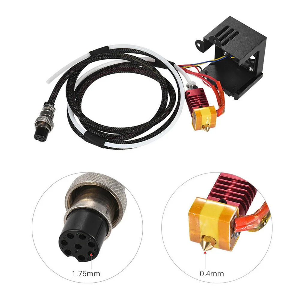 Assembled Portable Block Professional Extruder Improved Hot End Kit Aluminum 0.4mm 3D Printer Parts Nozzle For Creality -10 | Компьютеры и