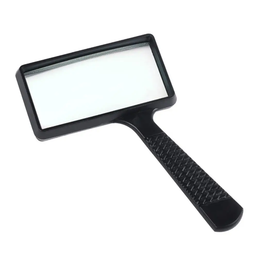 

Practical 3X Rectangular Handheld Magnifier Large Handheld Rectangular Magnifier Magnifying Glass Loupe For Reading Use