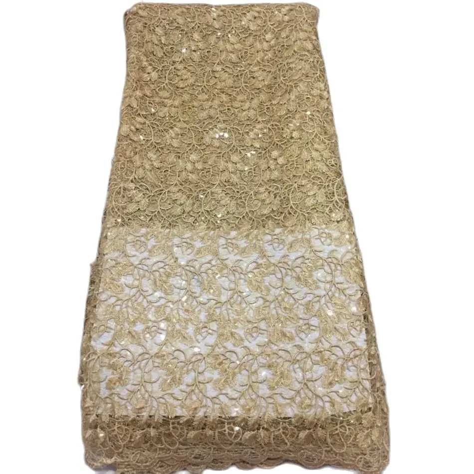 Красная оранжевая нигерийская кружевная ткань 2020 африканская французская