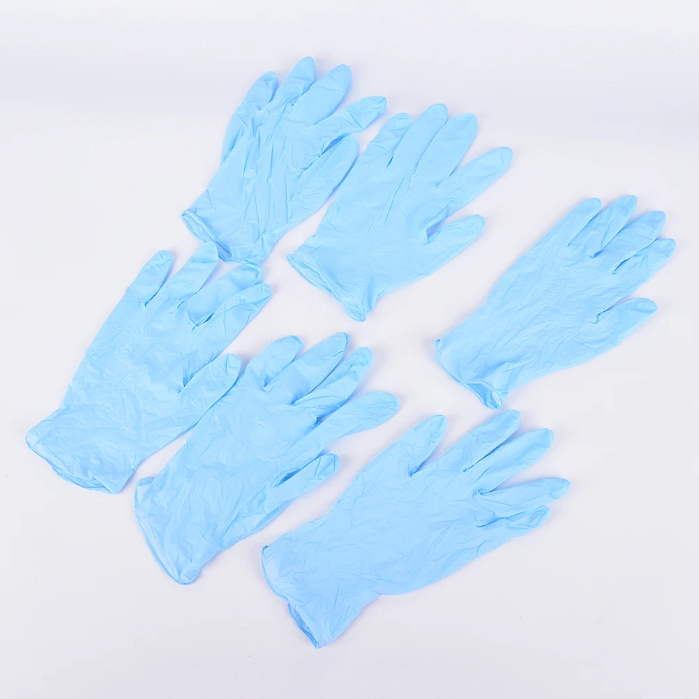 New 10pcs Disposable Blue Gloves Medical Tattoo Cleaning Supplies Household Tattoo Accessories Permanent Makesup