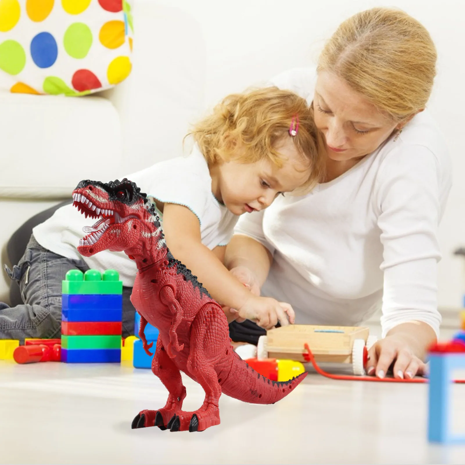 Тираннозавр T-Rex игрушка-динозавр ходячий динозавр с подсветкой и реалистичными