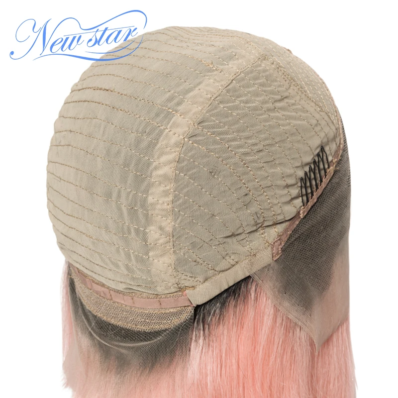 Парик из черного корня с коротким ворсом волнистые волосы натуральных волос без