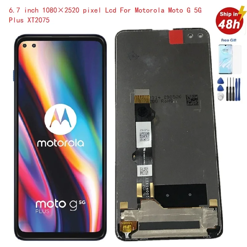 

6.7 inch For Motorola Moto G 5G Plus LCD Display With Touch Screen Digitizer Panel For Moto G5G Plus LCD XT2075 G5G Plus Display