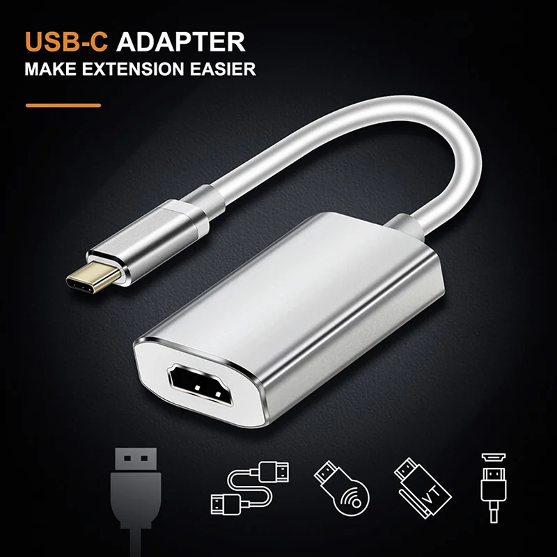 Кабель USB C HDMI адаптер type C 3,1-HDMI 4K 60Hz конвертер для HDTV Macbook Galaxy S9/S8 Note 9 huawei samsung C032