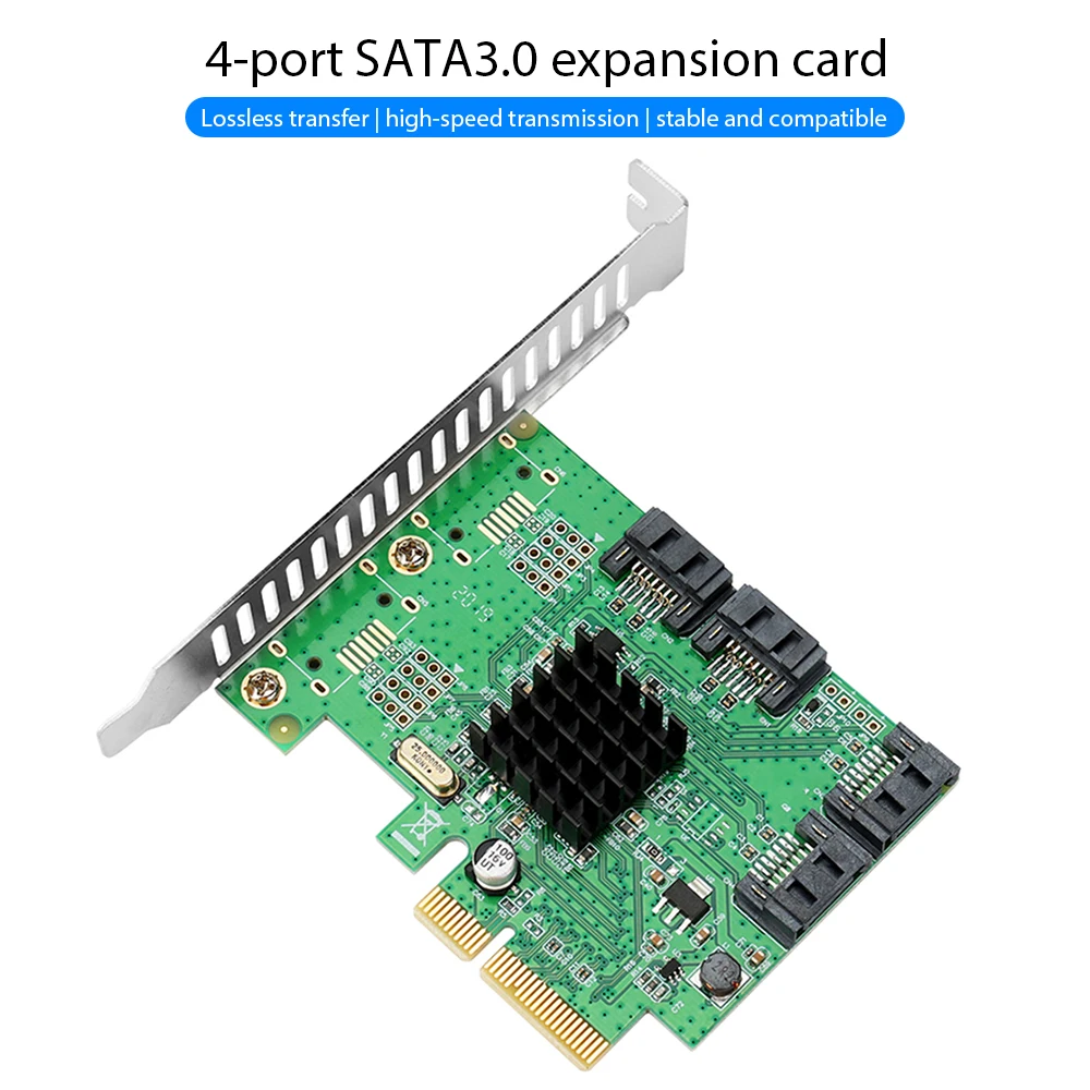 PCI-E X4 To SATA 3.0 Adapter PCI-Express SATA 6Gbps RAID Controller Card Expansion Card HDD RAID System Windows 10/8.X /7